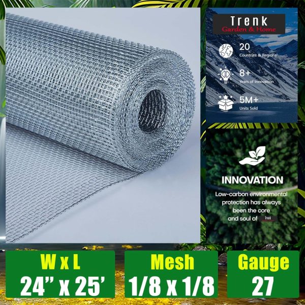 Trenk 1/8 inch Hardware Cloth 24 in. x 25 ft. 27-Gauge - Image 2
